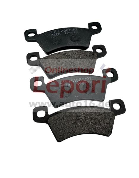 Satz Bremsklötze hinten Microcar MC1, MC2 Bremssattel seitlich - Original